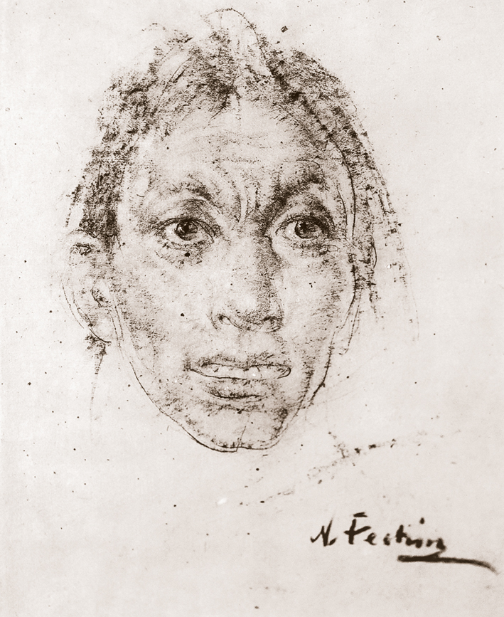  Nicolai Ivanovich Fechin —— 印第安男人肖像